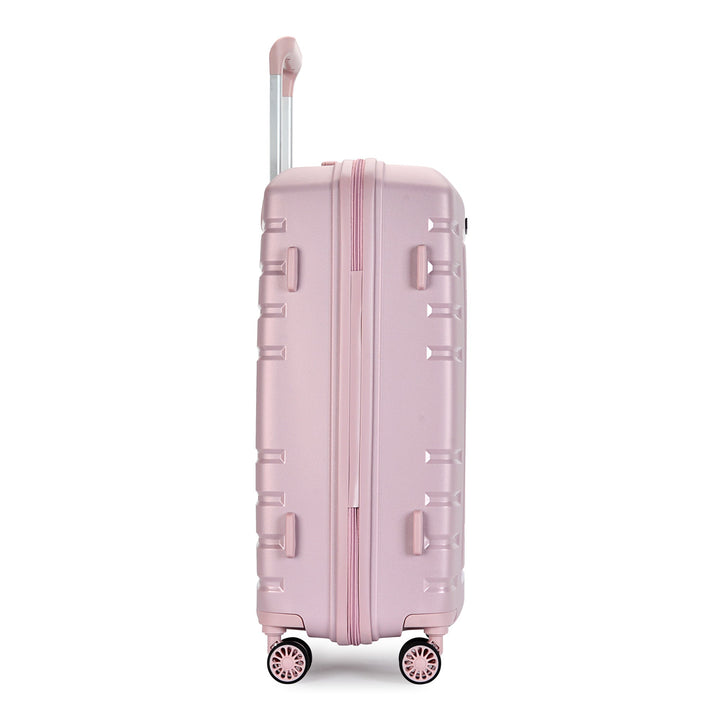 Bontour "Charm" 4-kerekes bőrönd TSA számzárral, L méretű, Lavender pink-VASBÚTOR