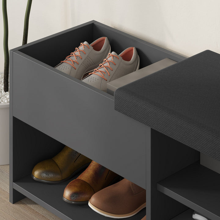 Cipőtároló Filux Bench - Anthracite-VASBÚTOR