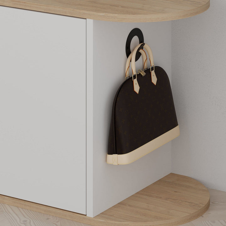 Cipőtároló Nova Shoe Bench - Oak, White-VASBÚTOR