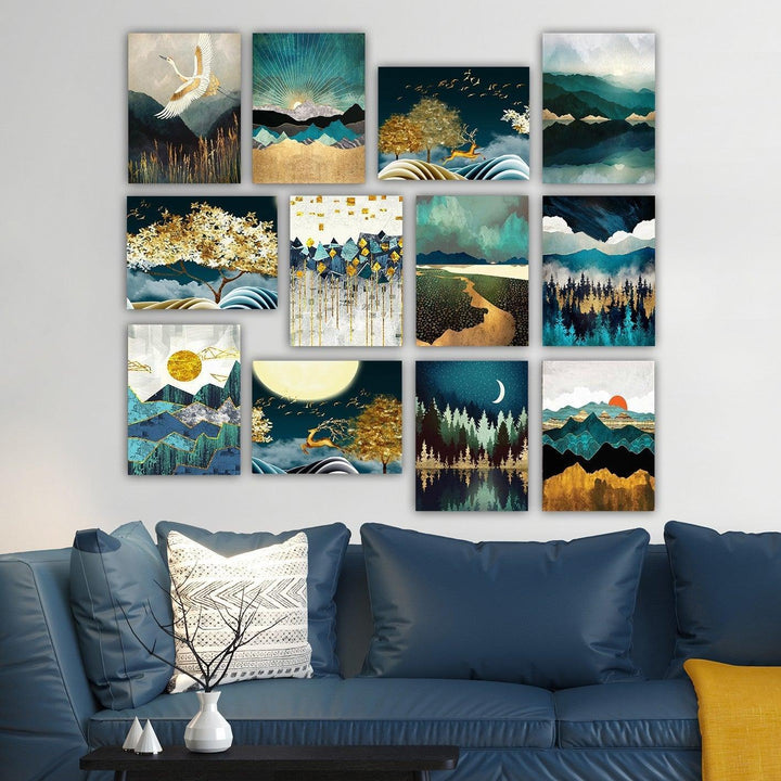 Dekor falikép 12 db-os - 12MDF44YS-VASBÚTOR