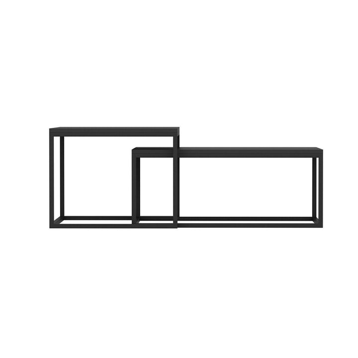 Dohányzóasztal (2 részes) Leka - Black-VASBÚTOR