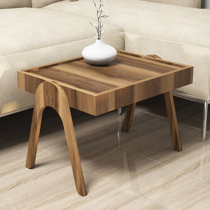 Dohányzóasztal (3 részes) Roma - Walnut-VASBÚTOR