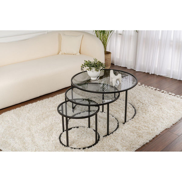 Dohányzóasztal Aurum - 80, 60, 42 - Fekete, Grey-VASBÚTOR