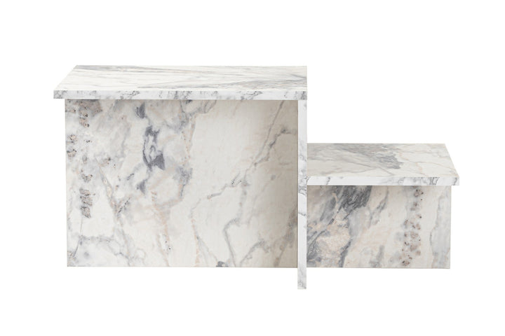Dohányzóasztal Harmony - Fressia Marble-VASBÚTOR