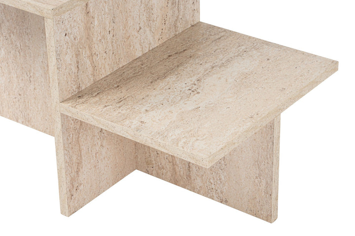 Dohányzóasztal Harmony - Travertine-VASBÚTOR