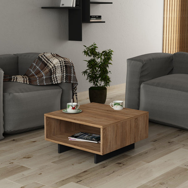 Dohányzóasztal Hola - Oak, Anthracite-VASBÚTOR