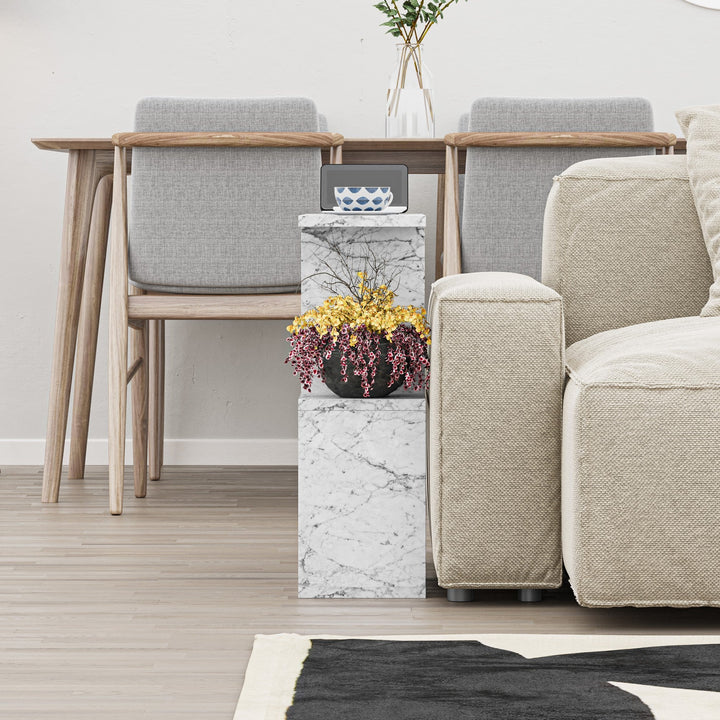Dohányzóasztal Homemania - Carrara Marble-VASBÚTOR
