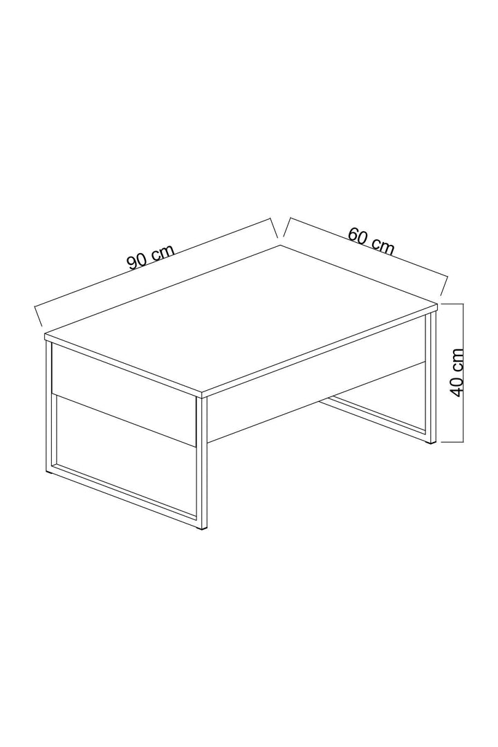 Dohányzóasztal Luxe - Travertine, Silver-VASBÚTOR