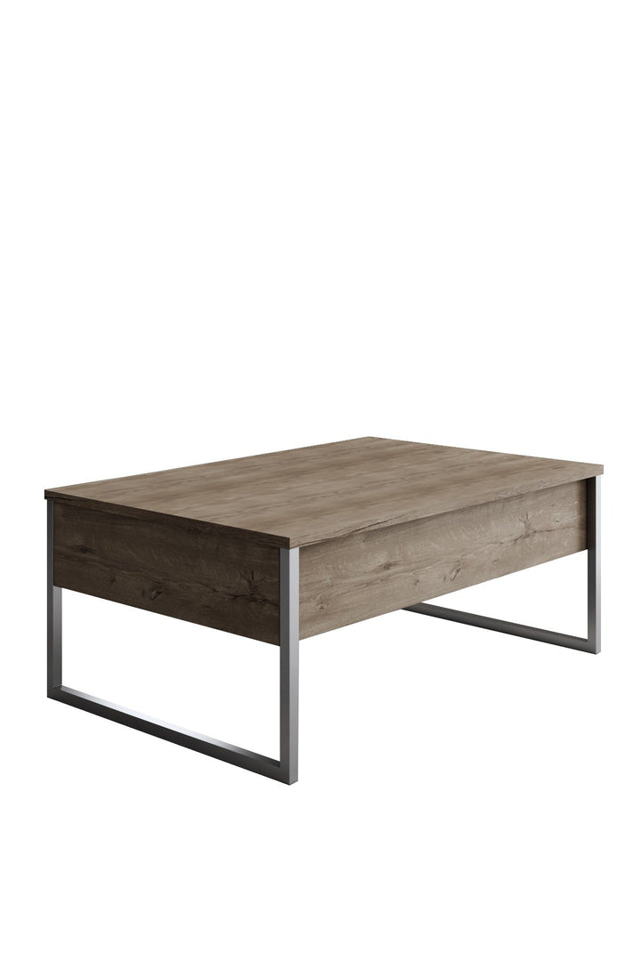 Dohányzóasztal Luxe - Walnut, Silver-VASBÚTOR