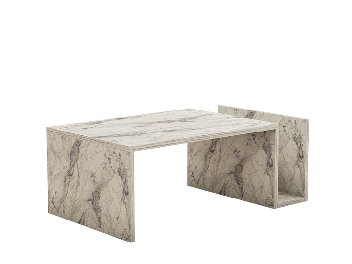 Dohányzóasztal Memo - Freesia Marble-VASBÚTOR