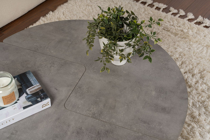 Dohányzóasztal Moira - Concrete Grey-VASBÚTOR