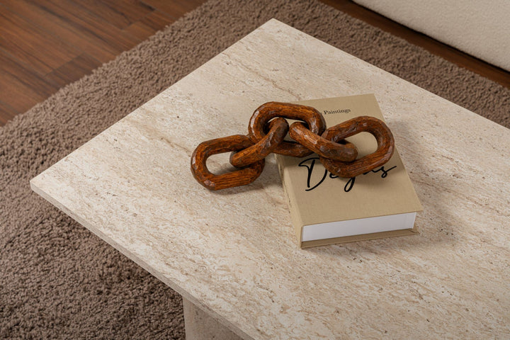 Dohányzóasztal Sabin - Travertine-VASBÚTOR