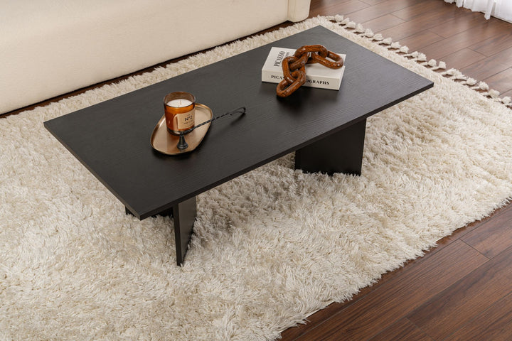 Dohányzóasztal Sabin - Wood Black-VASBÚTOR