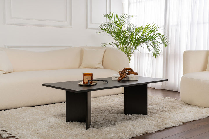Dohányzóasztal Sabin - Wood Black-VASBÚTOR