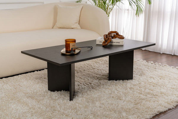 Dohányzóasztal Sabin - Wood Black-VASBÚTOR