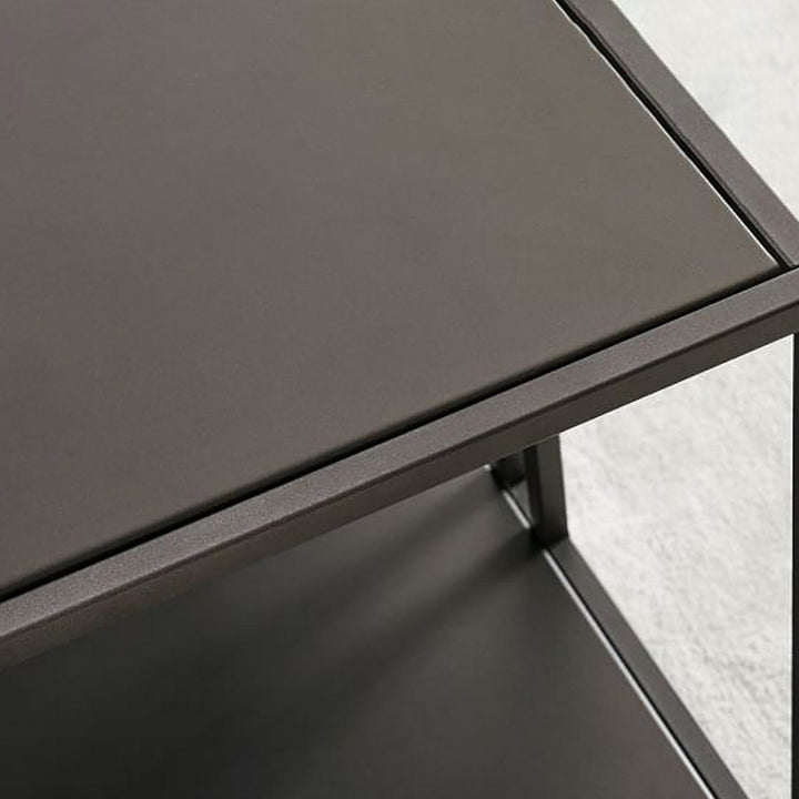Dohányzóasztal Uranüs - Black Chipboard-VASBÚTOR