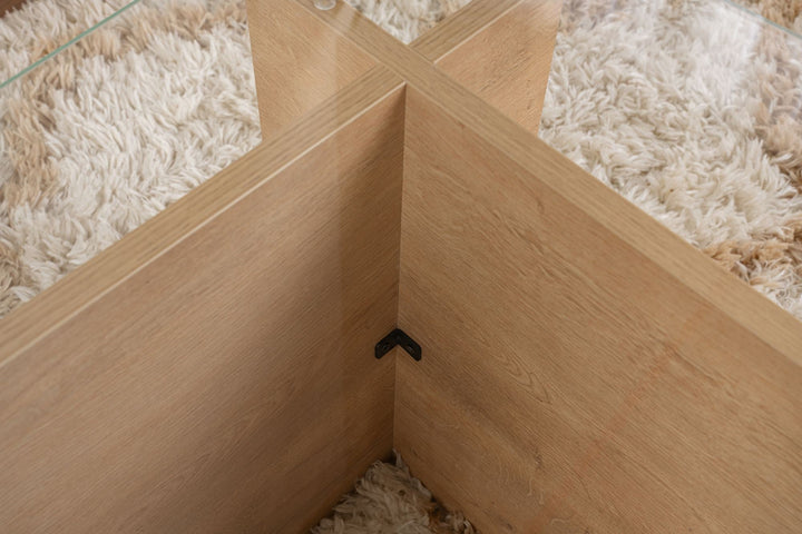Dohányzóasztal Vetrino - Honey Oak-VASBÚTOR