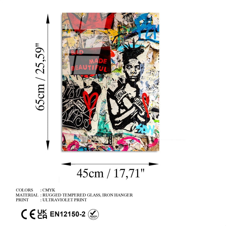 Edzett üveg falikép dekoráció, UV-495 45 x 65-VASBÚTOR