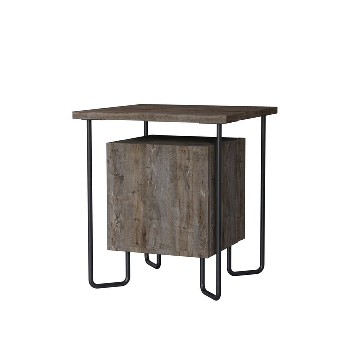 Éjjeliszekrény Acres Nightstand - Dark Coffee-VASBÚTOR