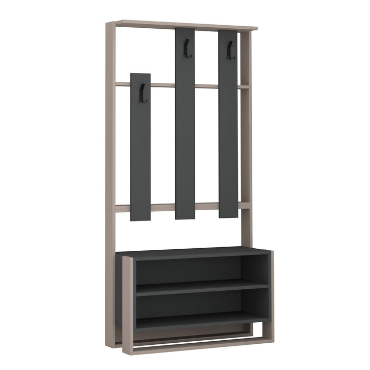 Előszobafal Chester - Light Mocha, Anthracite-VASBÚTOR