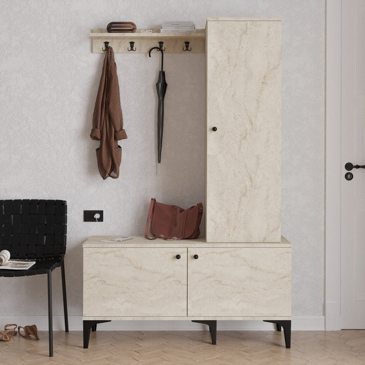 Előszobafal Lex - Travertine-VASBÚTOR