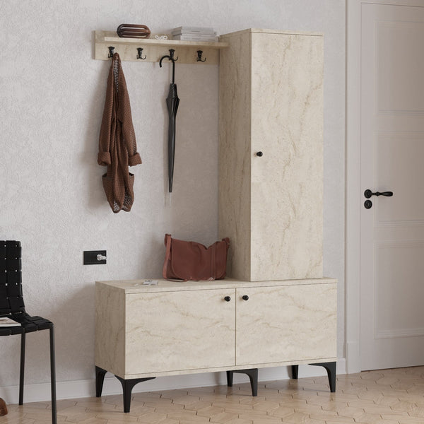 Előszobafal Lex - Travertine-VASBÚTOR