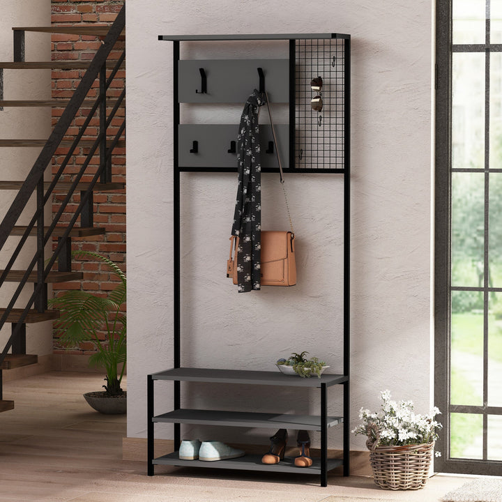 Előszobafal Nomad Portmanto - Anthracite-VASBÚTOR
