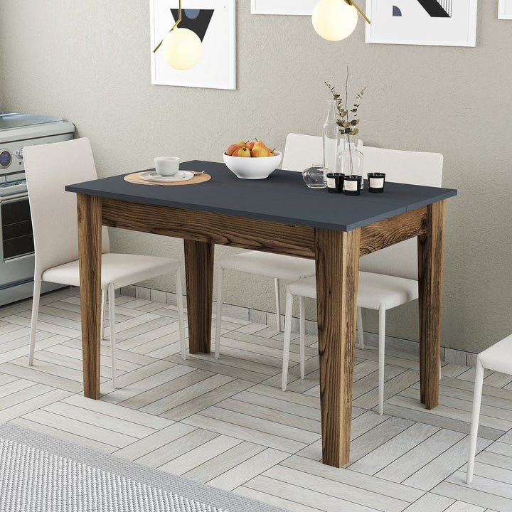 Étkező asztal Kiev 504 - Walnut, Anthracite-VASBÚTOR