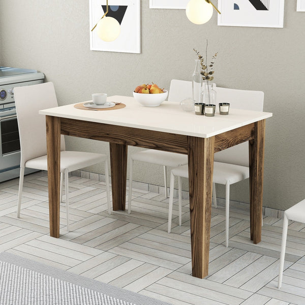Étkező asztal Kiev 508 - Walnut, Cream-VASBÚTOR