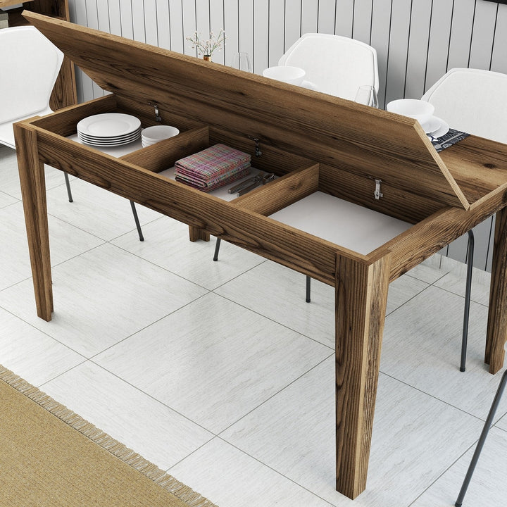 Étkező asztal Milan 516 - Walnut-VASBÚTOR