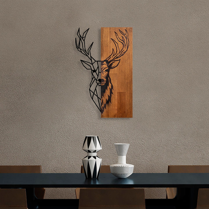 Fa fali dekoráció, Red Deer 1-VASBÚTOR