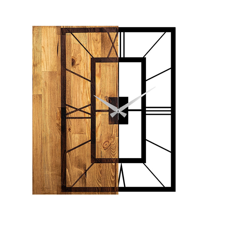 Fali Dekoráció Decorative Wooden Wall Clock, Wooden Clock 37-VASBÚTOR