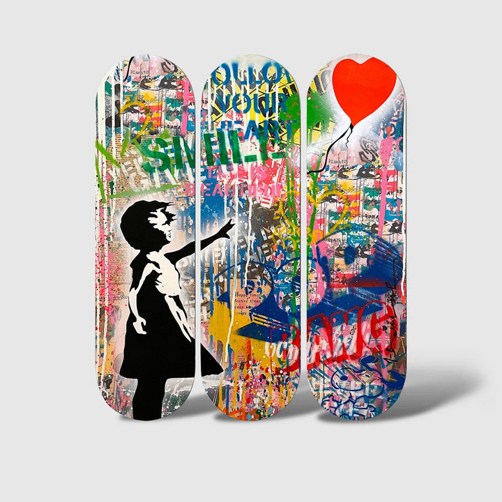 Fali Dekoráció MDF falikép (3 darab) 715MRY1131-VASBÚTOR