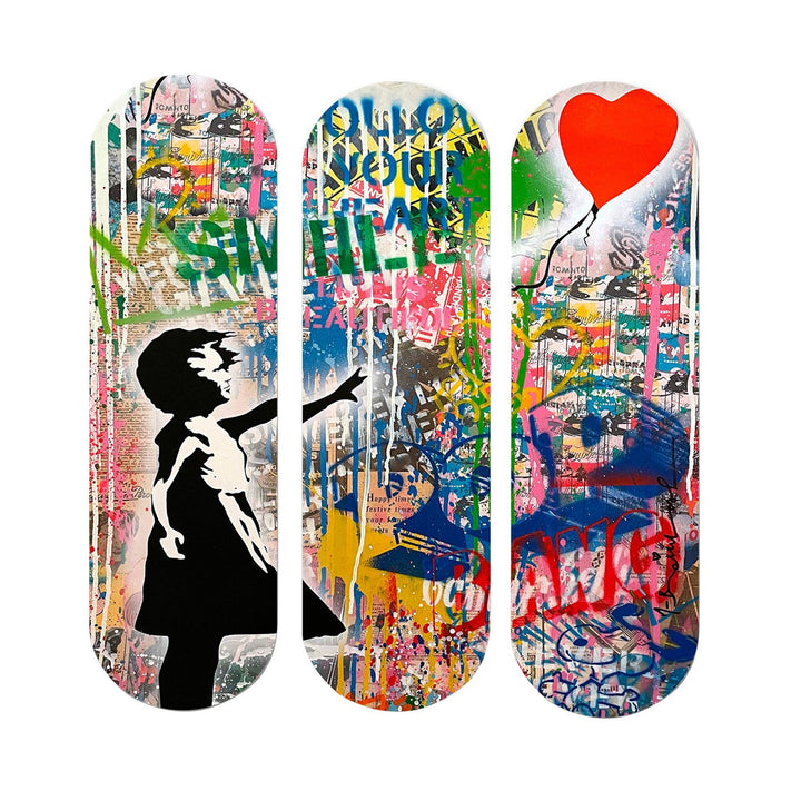 Fali Dekoráció MDF falikép (3 darab) 715MRY1131-VASBÚTOR