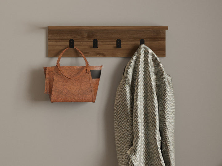 Fali polc Ayla - Walnut-VASBÚTOR