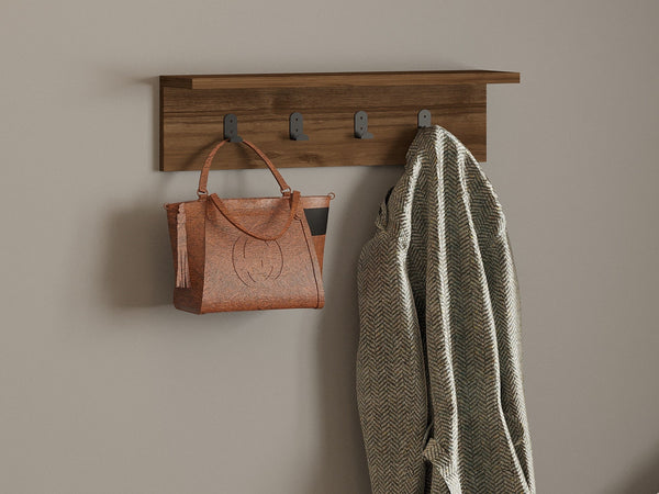 Fali polc Ayla - Walnut-VASBÚTOR