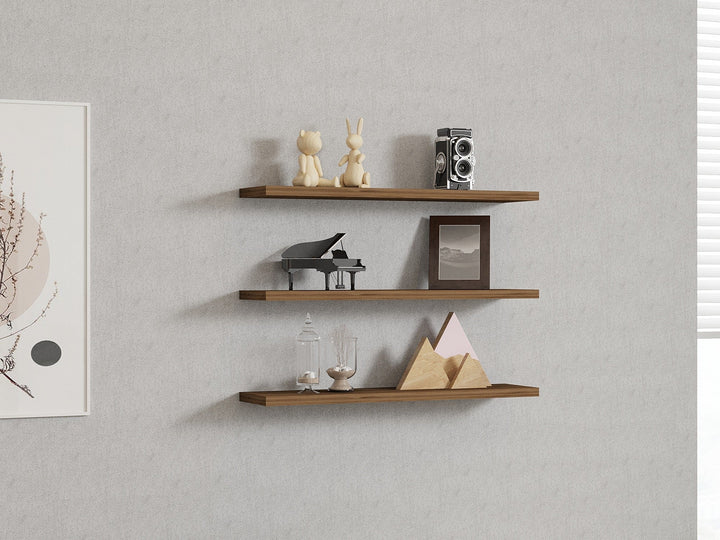 Fali polc Boss - Walnut-VASBÚTOR
