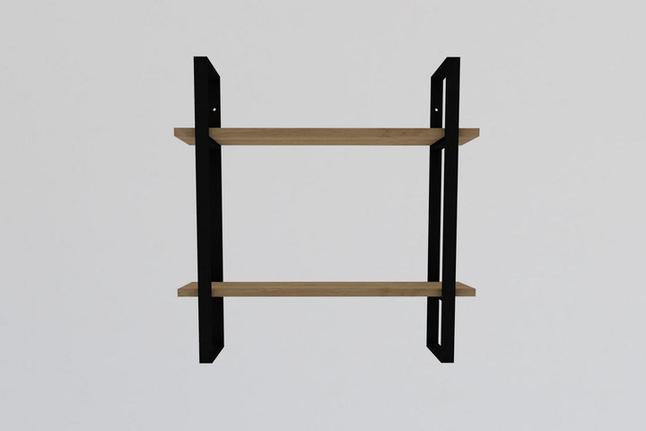 Fali polc Buba - Sapphire Oak, Black-VASBÚTOR