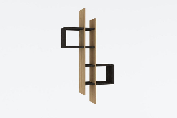 Fali polc Emse - Sapphire Oak, Anthracite-VASBÚTOR