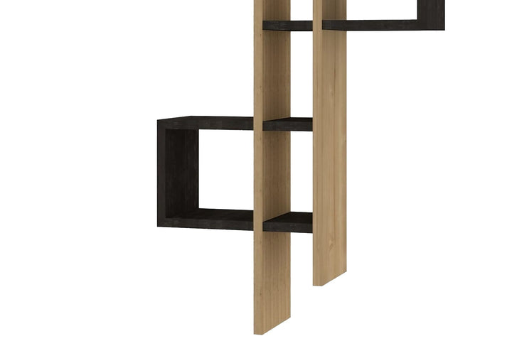 Fali polc Emse - Sapphire Oak, Anthracite-VASBÚTOR