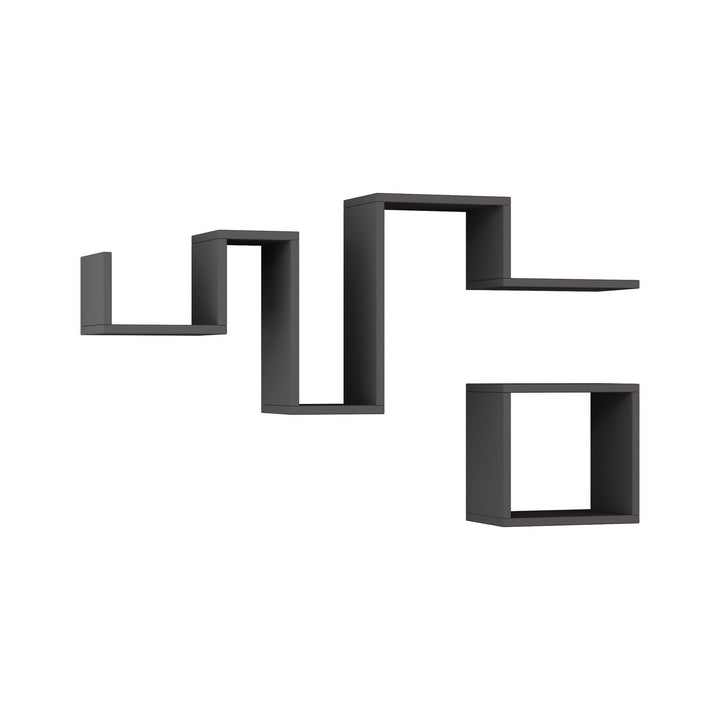 Fali polc Follow - Anthracite-VASBÚTOR