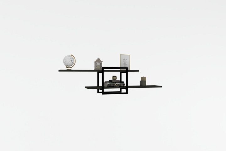 Fali polc Mone - Anthracite, Black-VASBÚTOR
