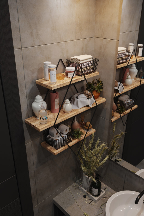 Fali polc Prizma Raf, Büyük Boy Salon Tipi 2-VASBÚTOR