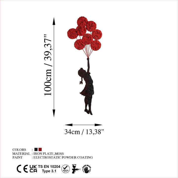 Fém fali dekoráció, Banksy - 11-1-VASBÚTOR