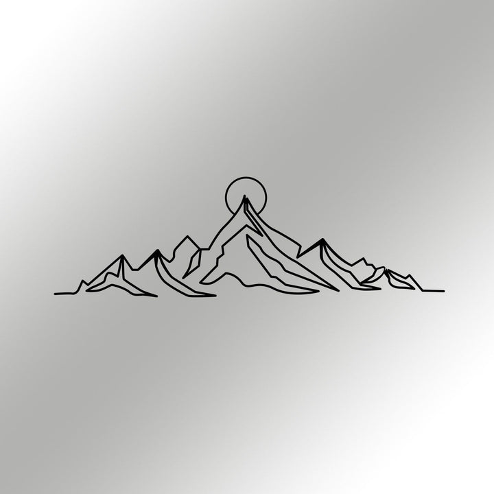 Fém fali dekoráció, Everest-VASBÚTOR