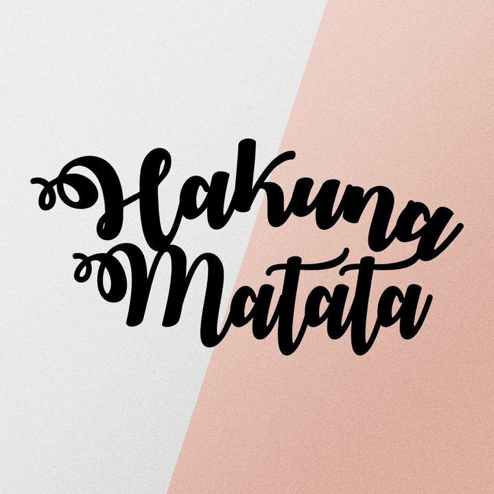 Fém fali dekoráció, Hakuna Matata-VASBÚTOR