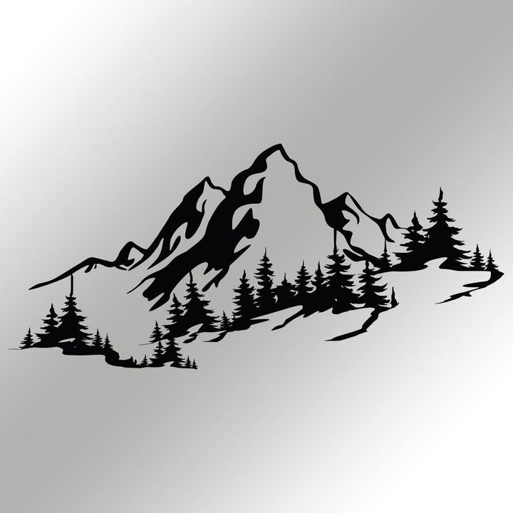 Fém fali dekoráció, Mountain 3-VASBÚTOR