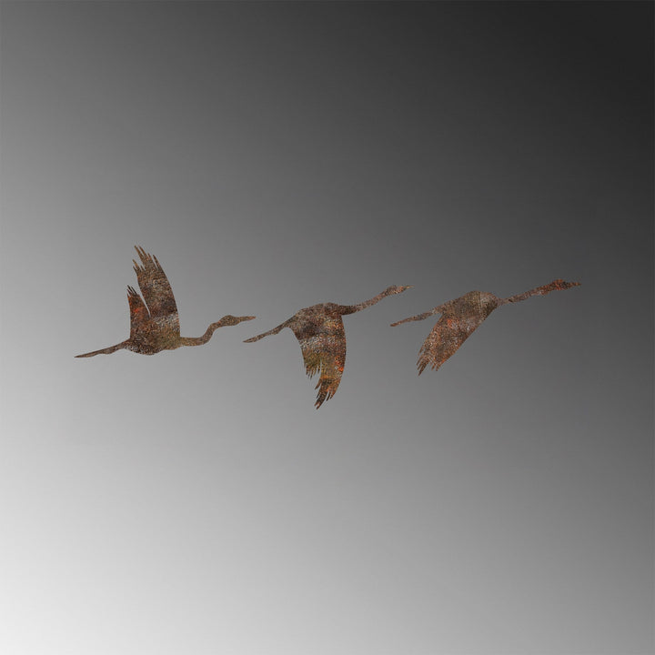 Fém fali dekoráció, Rusty Birds 1-VASBÚTOR