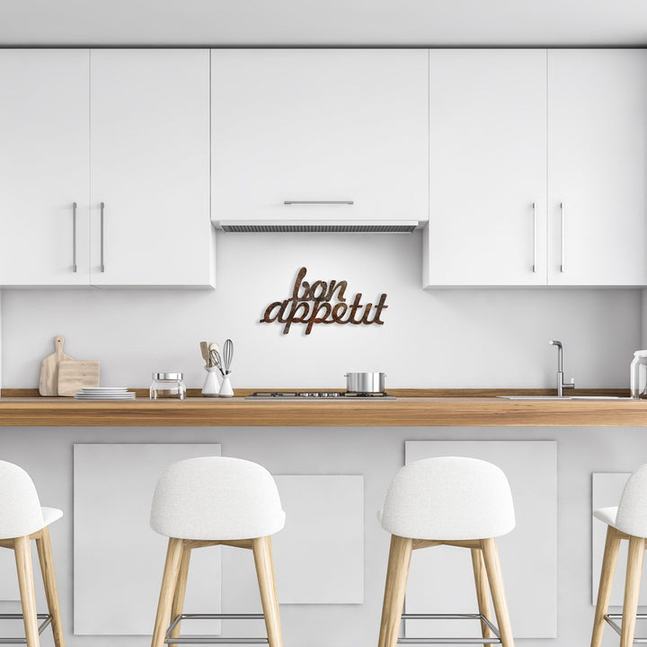 Fém fali dekoráció, Rusty Bon Appetit-VASBÚTOR
