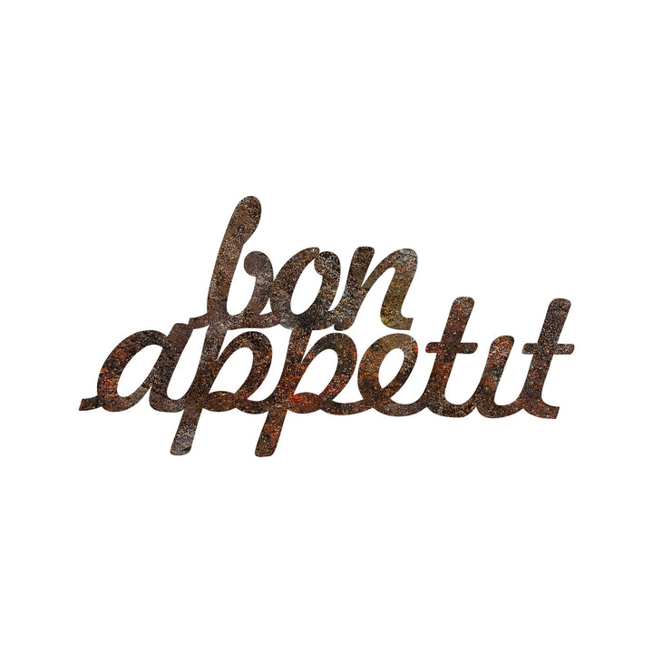 Fém fali dekoráció, Rusty Bon Appetit-VASBÚTOR